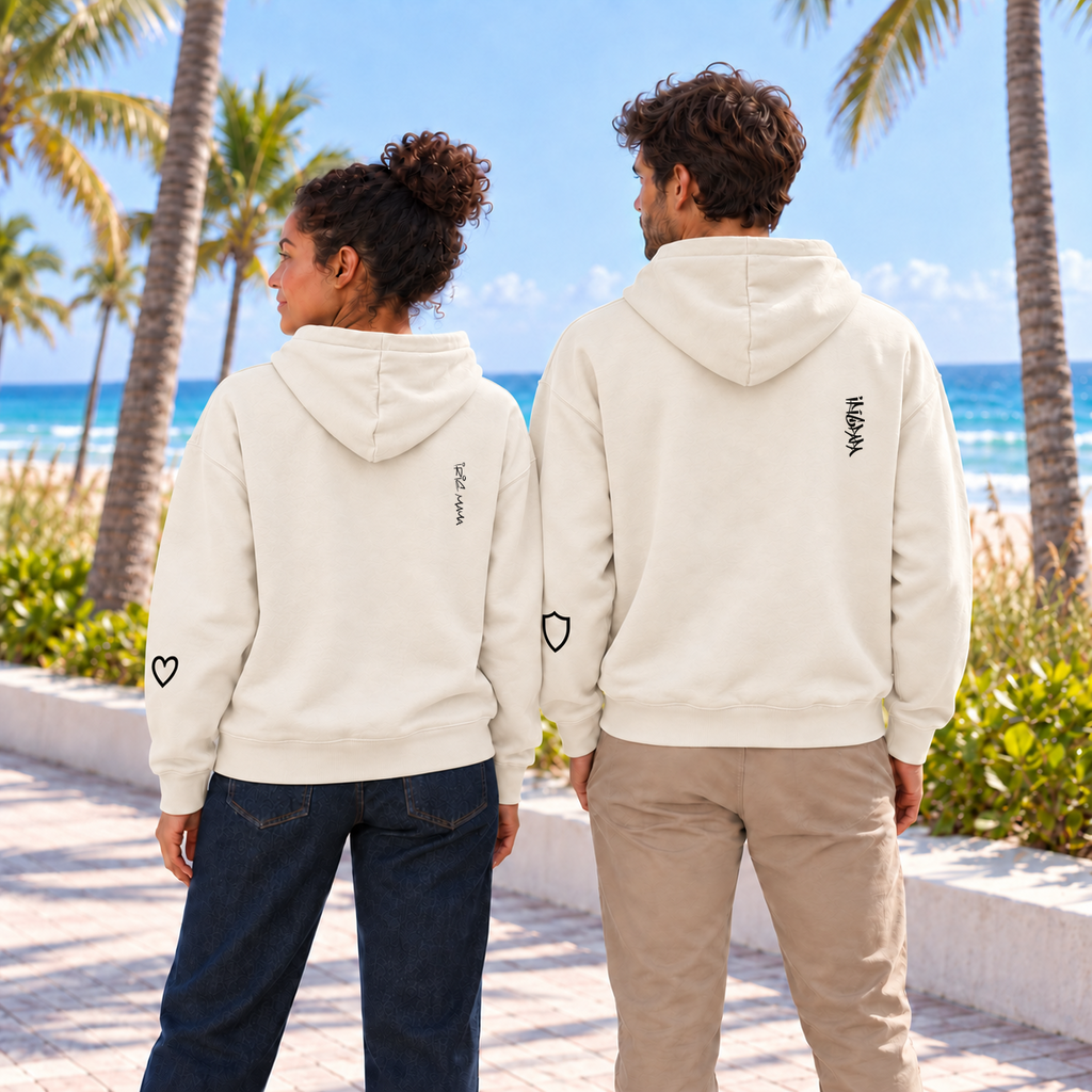 MAMA & PAPA Hoodie - Off-White MAMA + Off-White PAPA