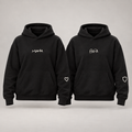 MAMA & PAPA Hoodie - Black MAMA + Black PAPA